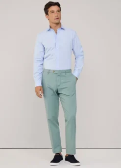 regular fit fine striped poplin shirt