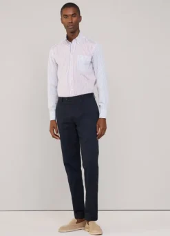 regular fit fine striped poplin shirt
