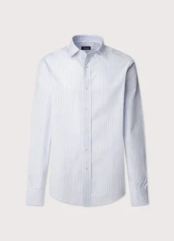 regular fit fine striped shirt
