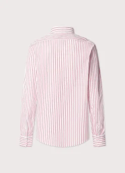regular fit fine striped poplin shirt