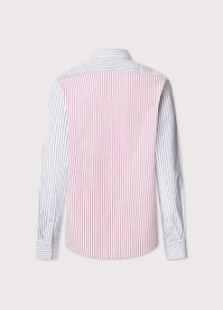 regular fit fine striped poplin shirt