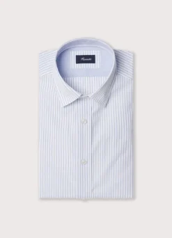 regular fit fine striped shirt
