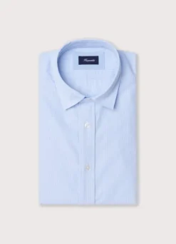 regular fit fine striped poplin shirt