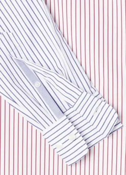 regular fit fine striped poplin shirt