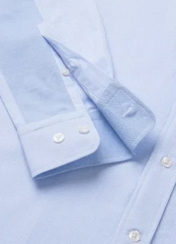 regular fit fine striped poplin shirt