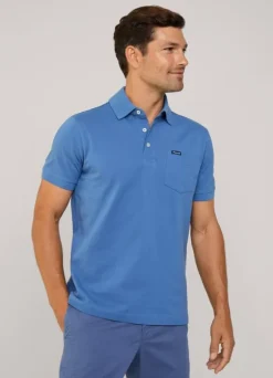 regular fit front pocket polo