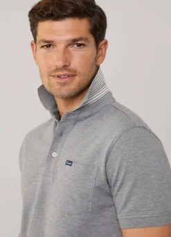 regular fit front pocket polo