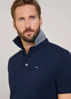 regular fit front pocket polo