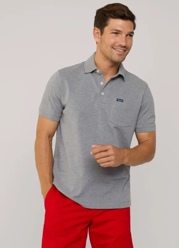 regular fit front pocket polo