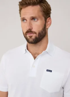 regular fit front pocket polo