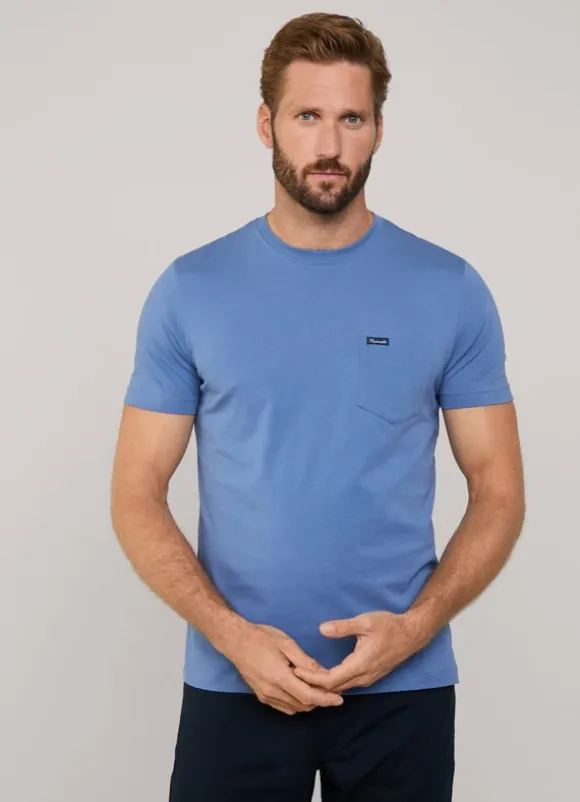 regular fit front pocket t-shirt