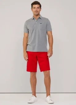 regular fit front pocket polo