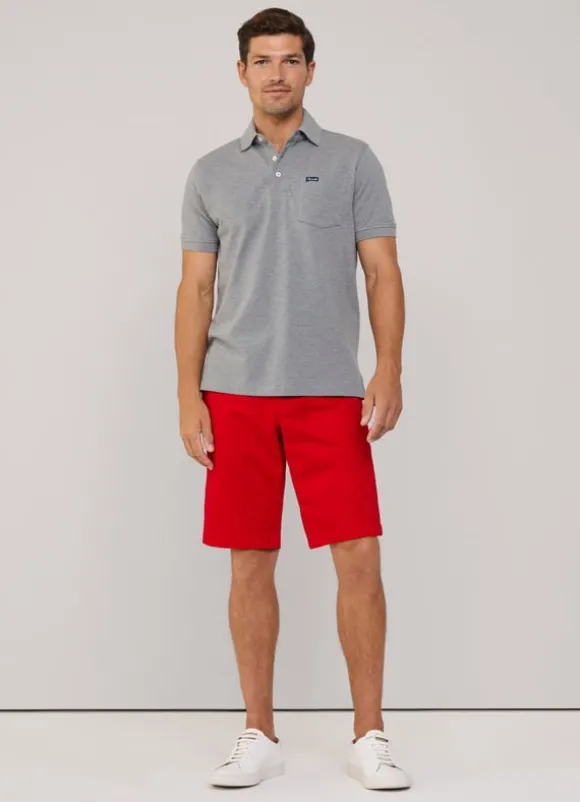 regular fit front pocket polo