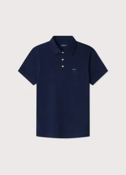regular fit front pocket polo