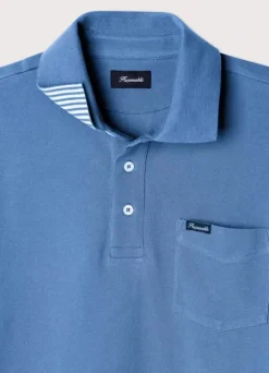 regular fit front pocket polo