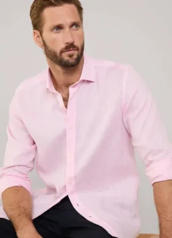 regular fit linen shirt