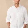 regular fit linen shirt