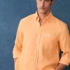 regular fit linen shirt