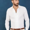 regular fit linen shirt