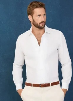 regular fit linen shirt