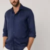 regular fit linen shirt