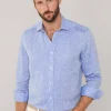 regular fit linen shirt