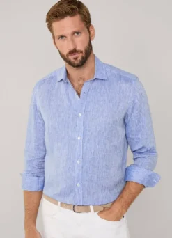 regular fit linen shirt