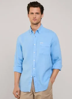regular fit linen shirt