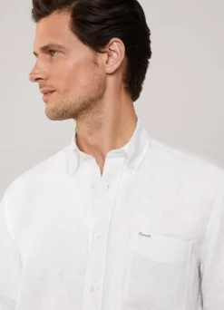 regular fit linen shirt