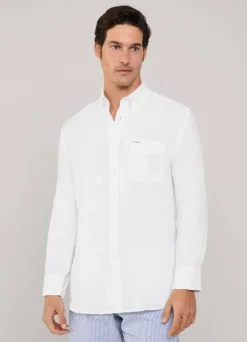 regular fit linen shirt