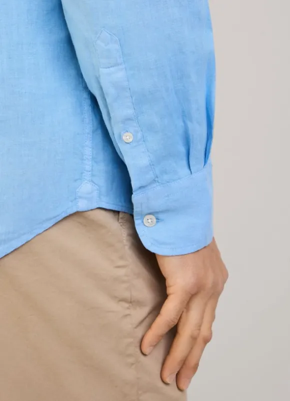 regular fit linen shirt