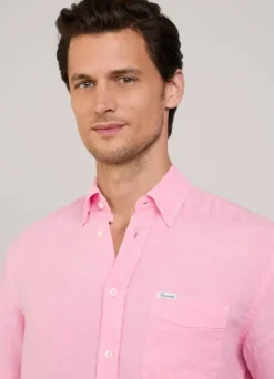 regular fit linen shirt