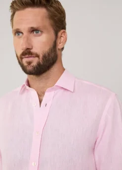 regular fit linen shirt