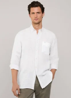 regular fit linen shirt