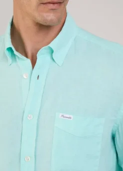 regular fit linen shirt