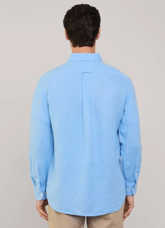 regular fit linen shirt