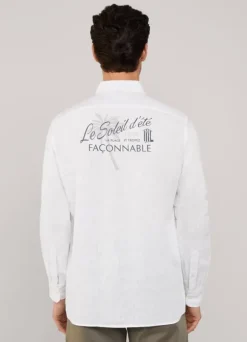 regular fit linen shirt