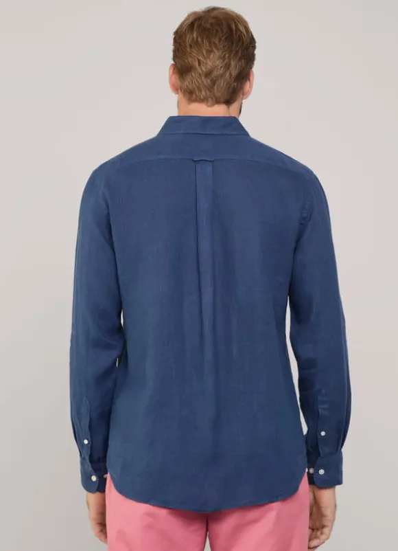 regular fit linen shirt