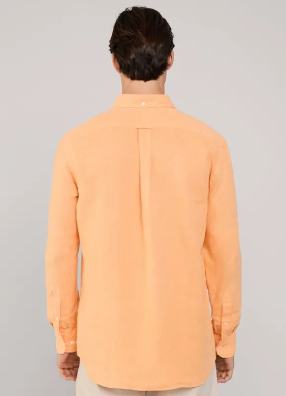 regular fit linen shirt