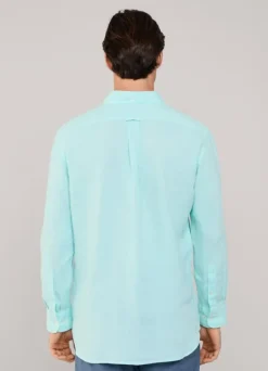 regular fit linen shirt