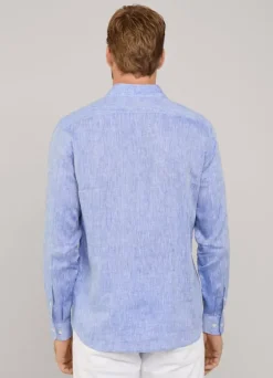 regular fit linen shirt