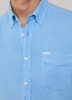 regular fit linen shirt