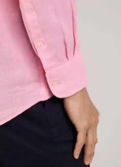 regular fit linen shirt