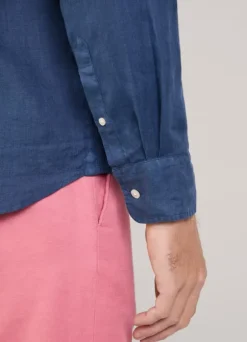 regular fit linen shirt