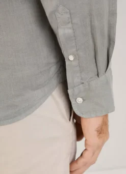 regular fit linen shirt