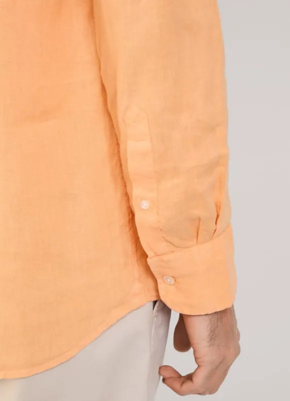 regular fit linen shirt