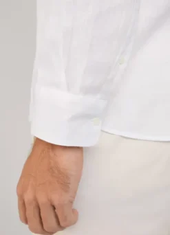 regular fit linen shirt
