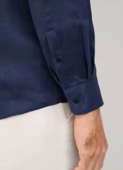 regular fit linen shirt