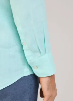 regular fit linen shirt