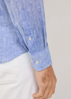 regular fit linen shirt
